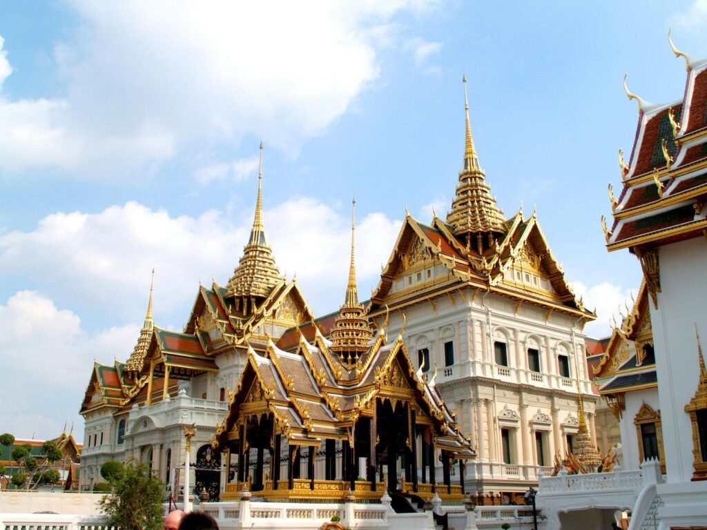 Stunning view of Wat Phra Kaew, the Temple of the Emerald Buddha, in Bangkok, Thailand.